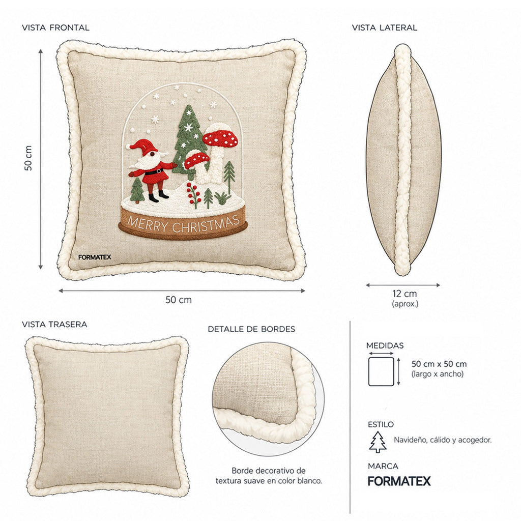 COJÍN DECORATIVO NAVIDEÑO